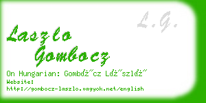 laszlo gombocz business card